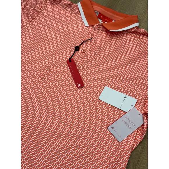 NWT Men's REDVANLY Spring Devine Polo - XL - Coral - Picture 5 of 8